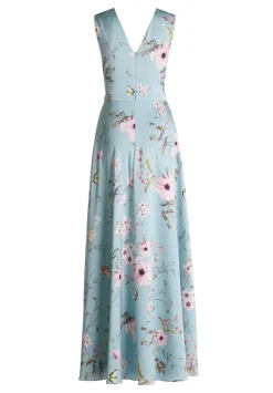 Abendkleid mit floralem Muster