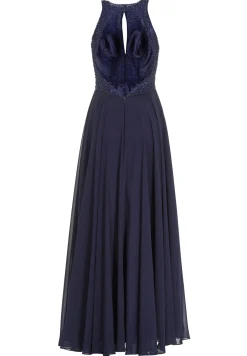 Abendkleid mit Stickerei und Cut-Out Detail