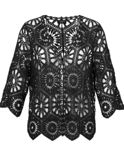 Ajour Häkel Strickjacke