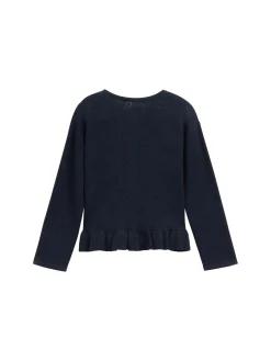 Ajour-Cardigan mit Herzmuster