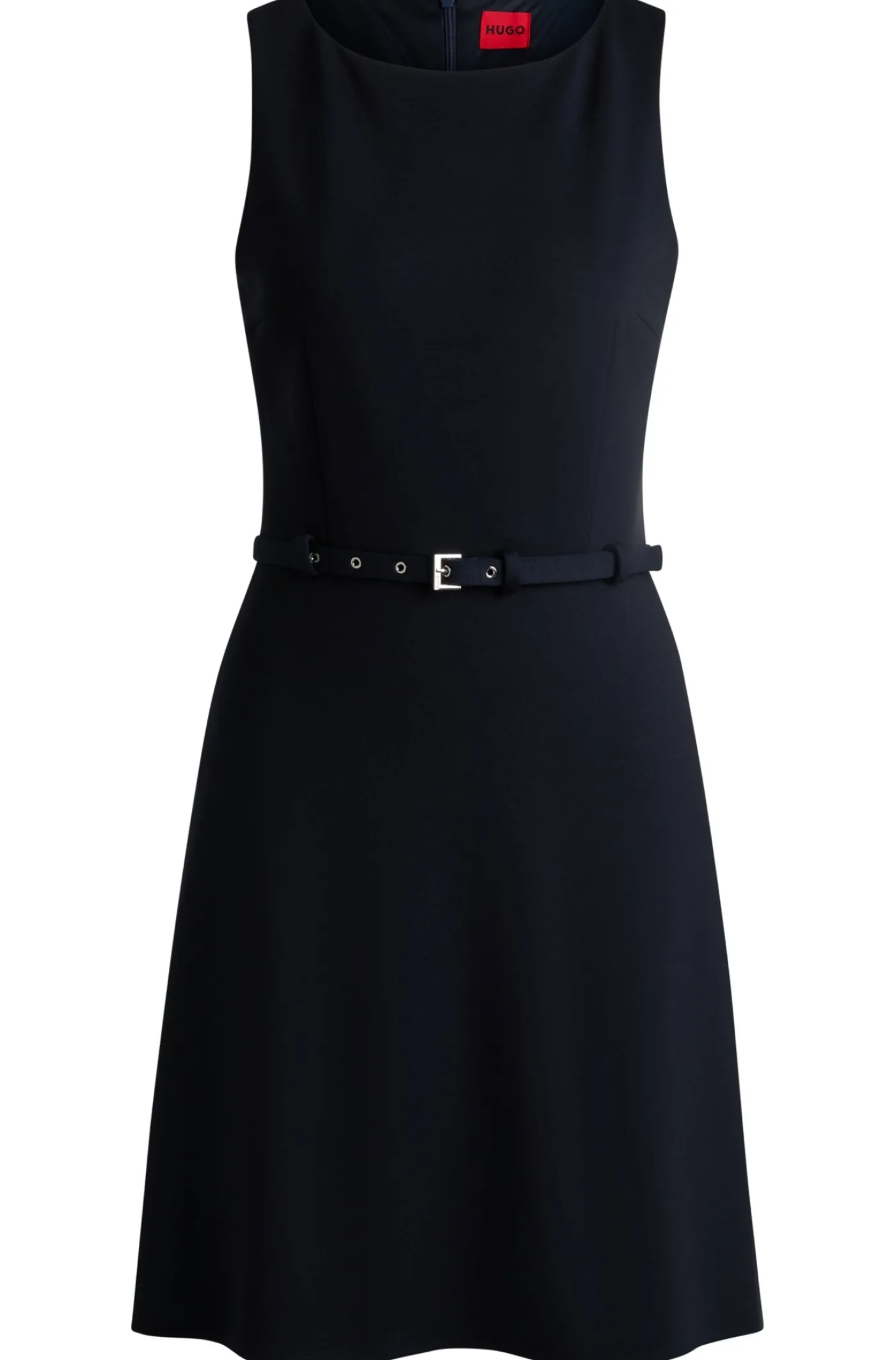A-Linien Kleid mit Schnallengürtel