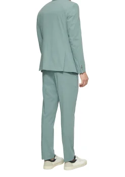 Anzughose aus meliertem Stretch-Twill