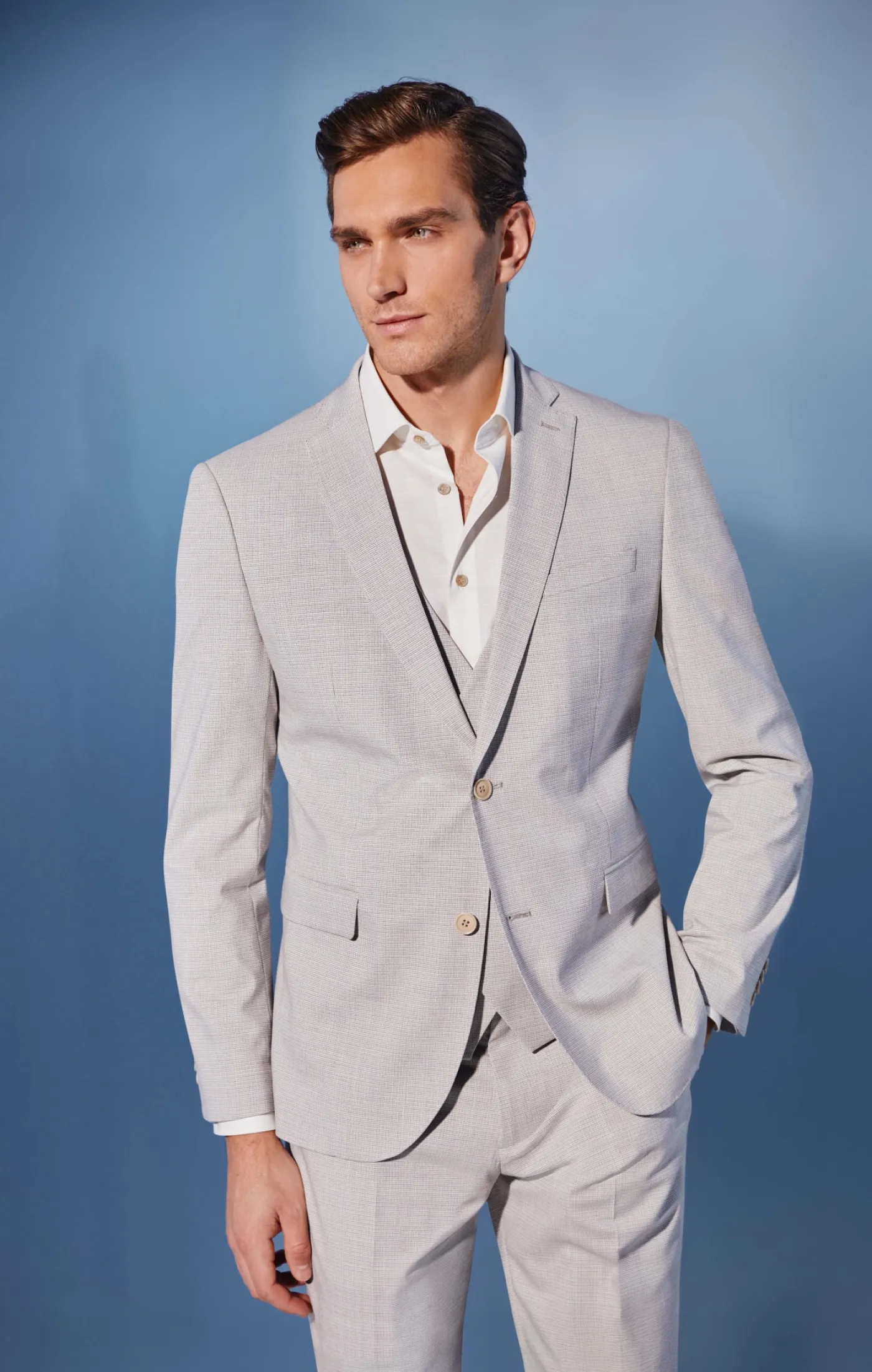 Anzugsakko aus Stretch-Fabric