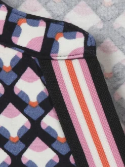 3/4-Arm Print-Shirt mit Gummizugsaum