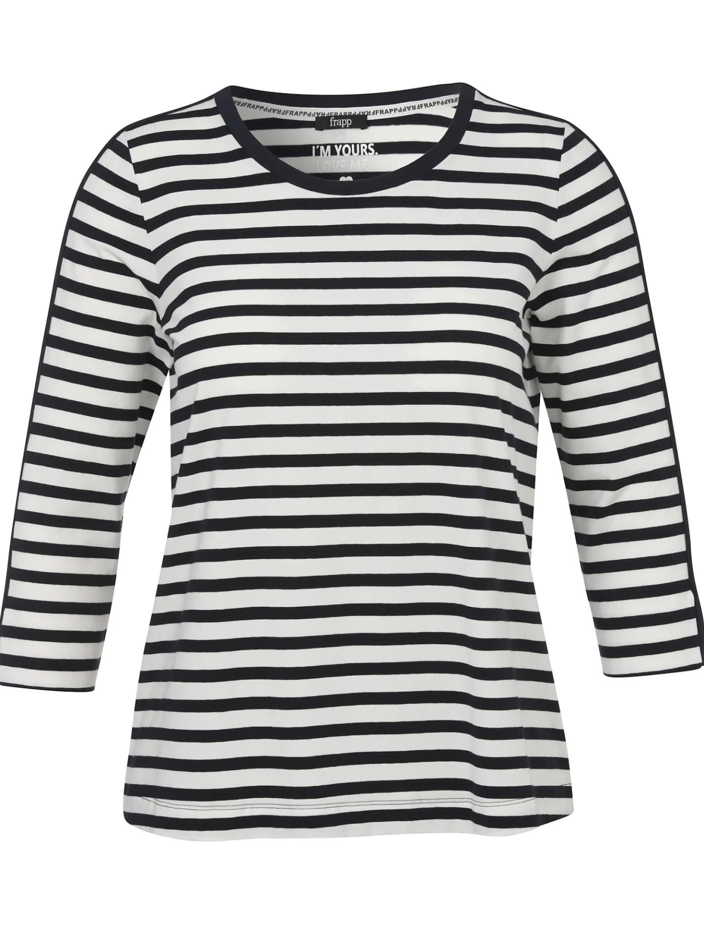 3/4-Arm Ringelshirt Black & White