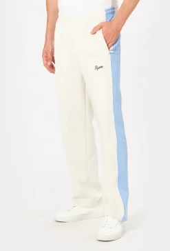 ATLAS TRACK PANTS WARM WHITE SPRING BLUE
