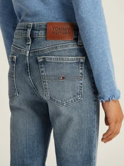 Ausgestellte Bootcut-Jeans mit Vintage-Wash