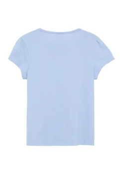 Baumwollshirt in A-Shape mit Wendepailletten
