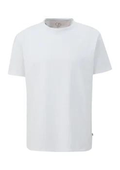 Baumwollshirt mit Flammgarn-Struktur