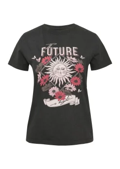Baumwollshirt mit Frontprint