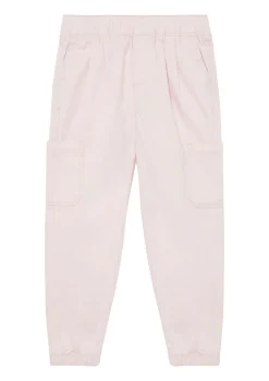 Baumwollstretch-Hose mit aufgesetzten Taschen und elastischem Bund
