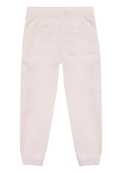 Baumwollstretch-Hose mit aufgesetzten Taschen und elastischem Bund