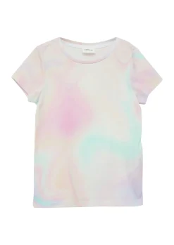 Baumwoll-T-Shirt mit Farbverlauf