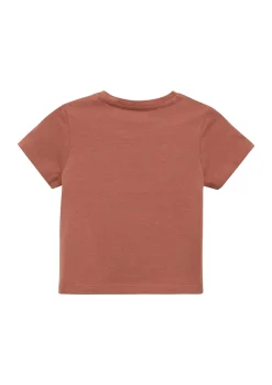 Baumwoll-T-Shirt mit kleinem Frontprint