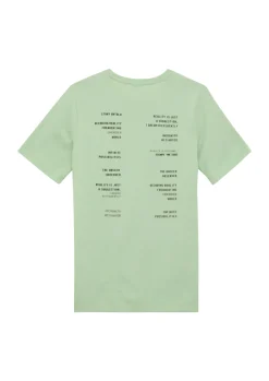 Baumwoll-T-Shirt mit Rückenprint