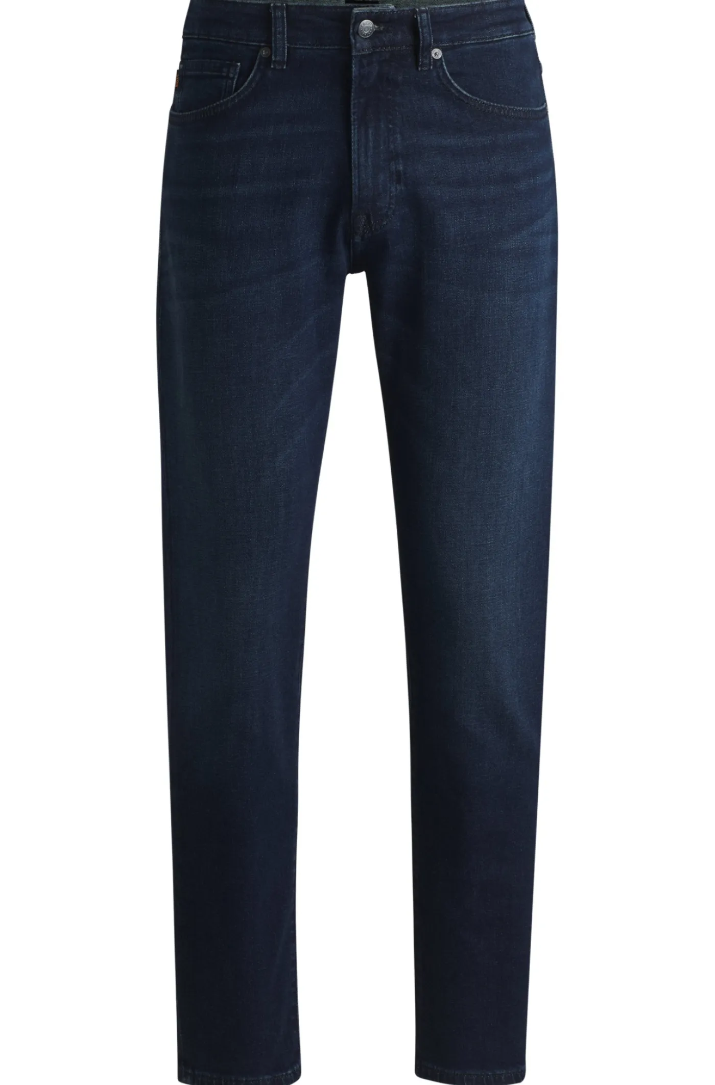 Blaue Tapered-Fit Jeans aus komfortablem Stretch-Denim