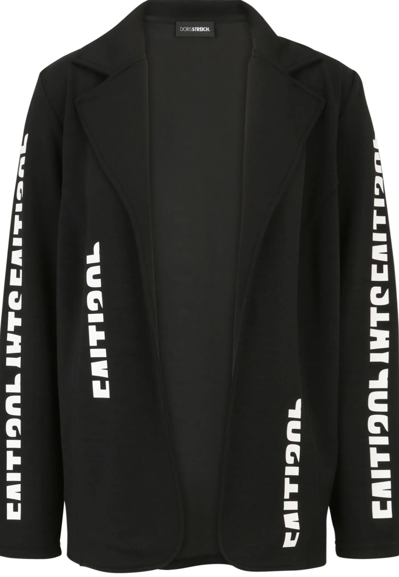 Blazer aus Sweatware mit Motiven