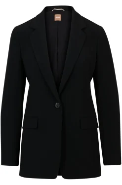 Blazer aus knitterfreiem japanischem Krepp