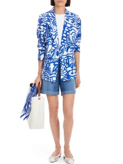 Blazer mit Allover-Muster
