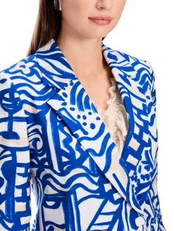 Blazer mit Allover-Muster