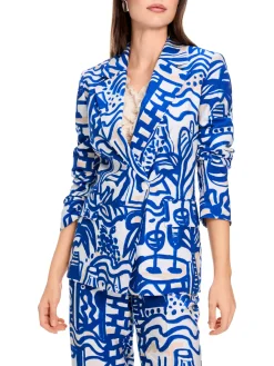 Blazer mit Allover-Muster