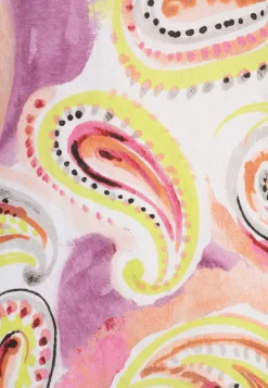 Bluse aus softem Leinen mit Paisley-Print
