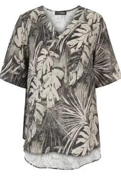 Bluse mit Dschungel-Print