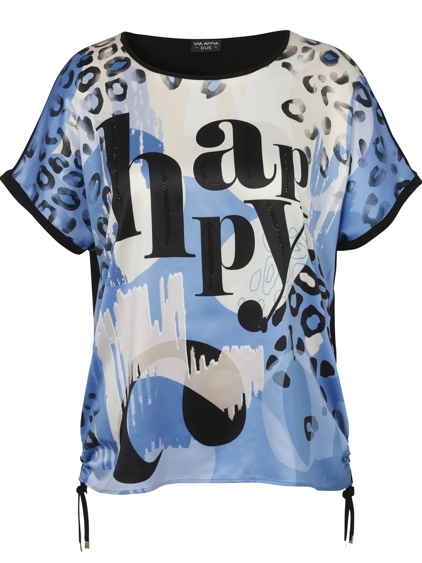 Bluse mit Rundhals