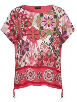 Bluse mit Rundhals