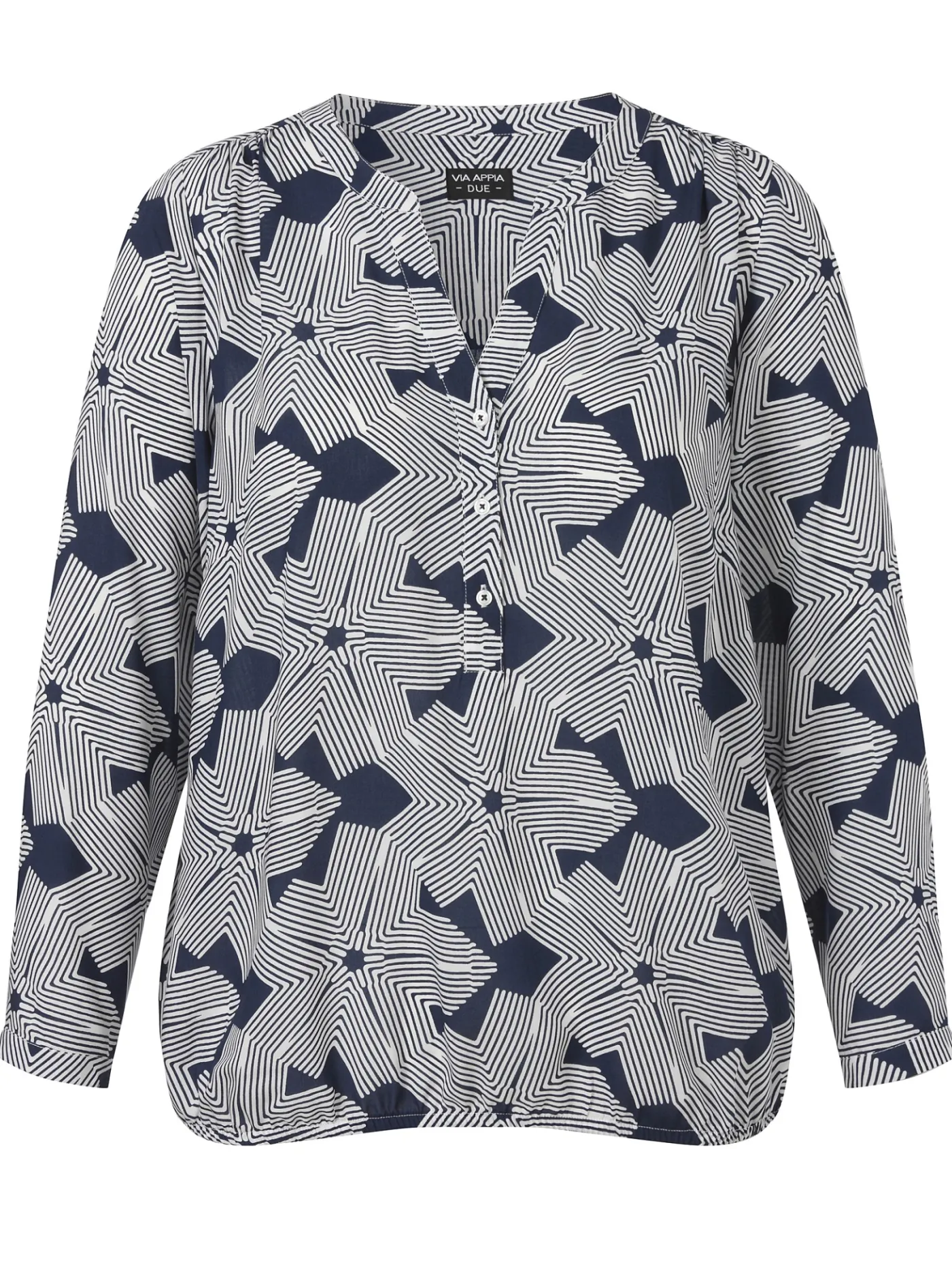 Bluse mit V-Ausschnitt