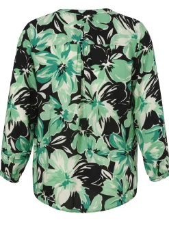 Bluse mit V-Ausschnitt