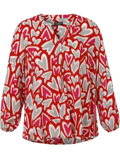 Bluse mit V-Ausschnitt