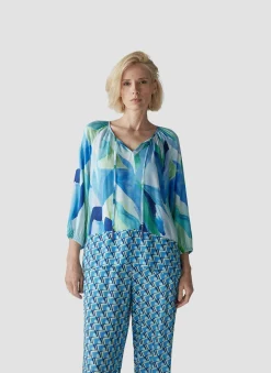 Bluse im Mustermix