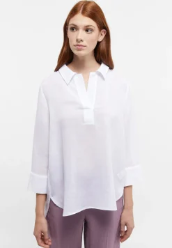 Bluse Leinen 3/4-Arm