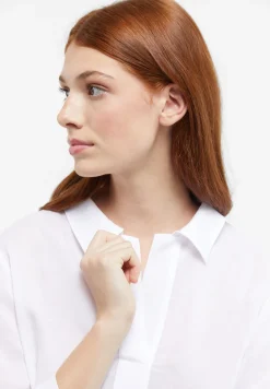Bluse Leinen 3/4-Arm