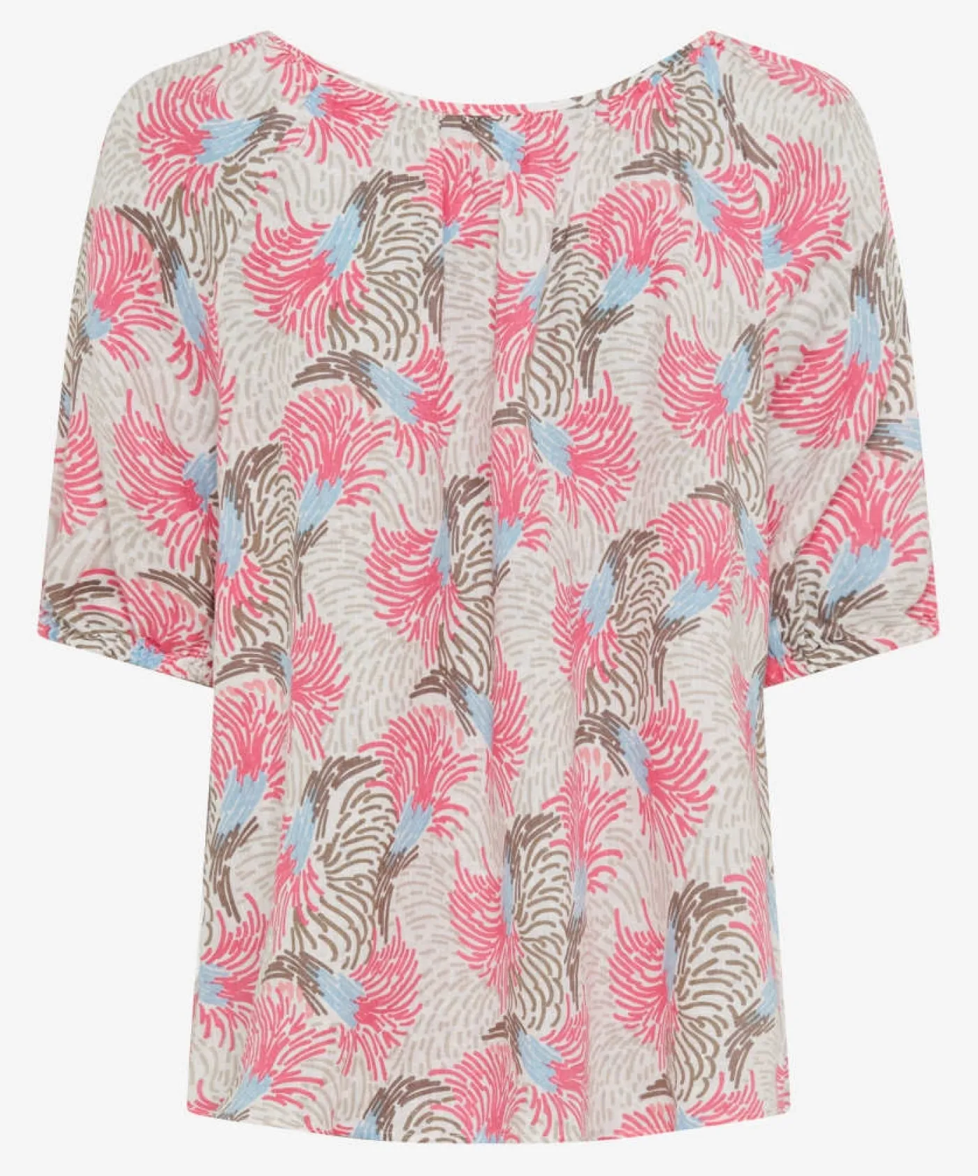 Bluse mit All Over Print