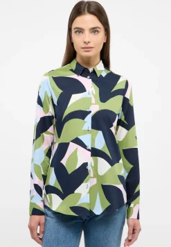 Bluse Satingewebe Langarm