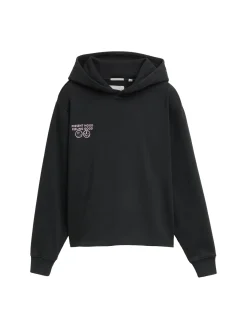 Boxy Fit Hoodie Sweatshirt mit Print