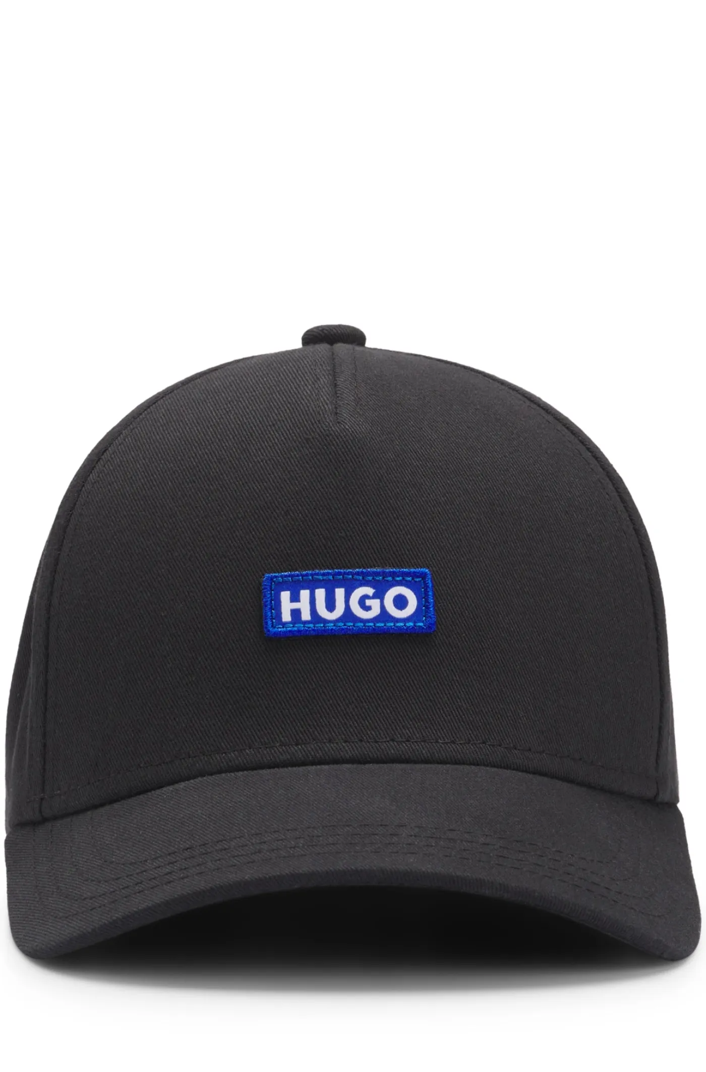 Cap aus Baumwoll-Twill mit aufgesticktem Logo-Etikett
