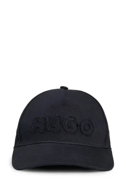 Cap aus Baumwoll-Twill mit ungesäumtem Logo