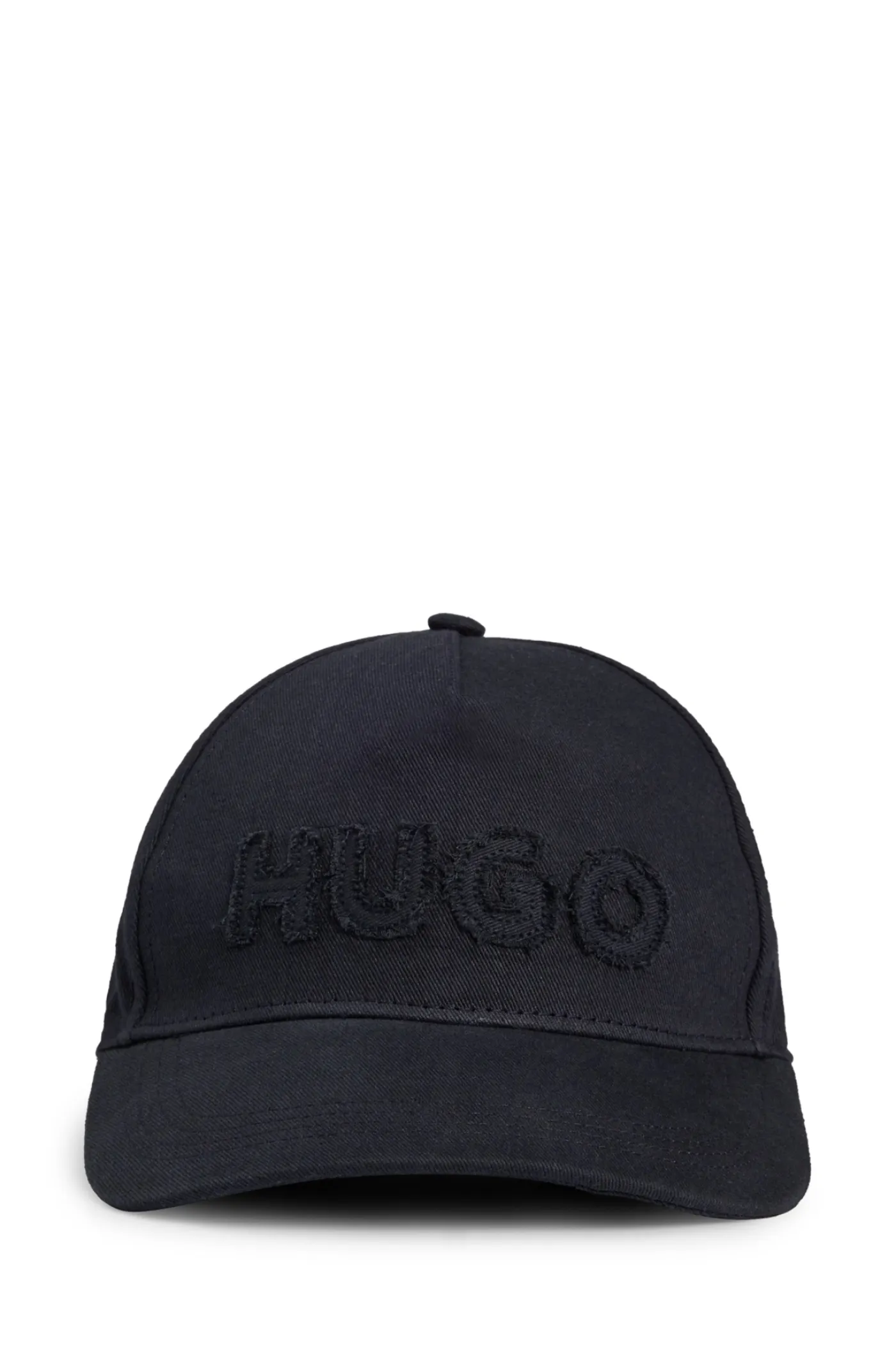 Cap aus Baumwoll-Twill mit ungesäumtem Logo