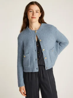 Cardigan mit goldfarbenen Knöpfen