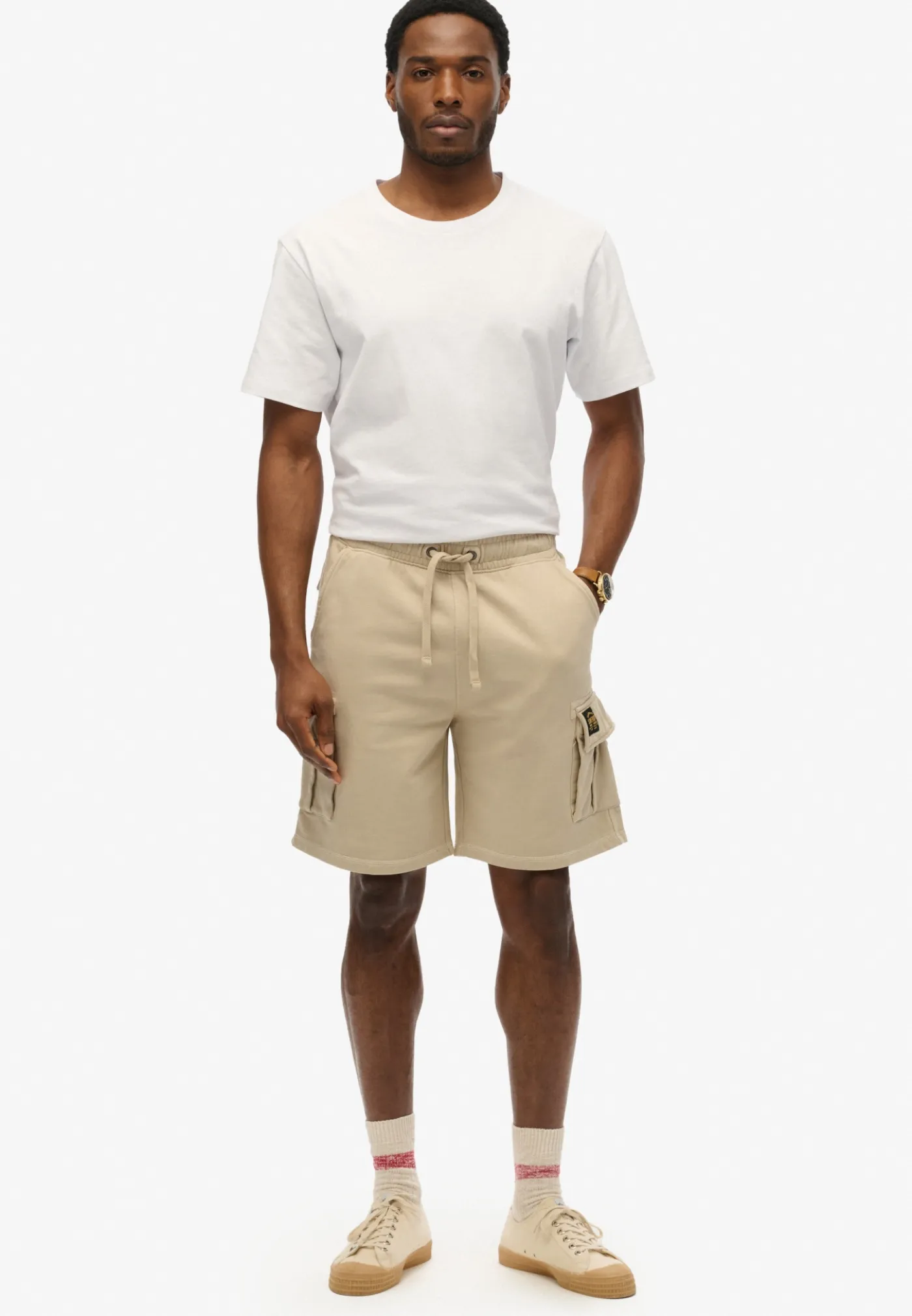 Cargoshorts mit Kontrastnaht