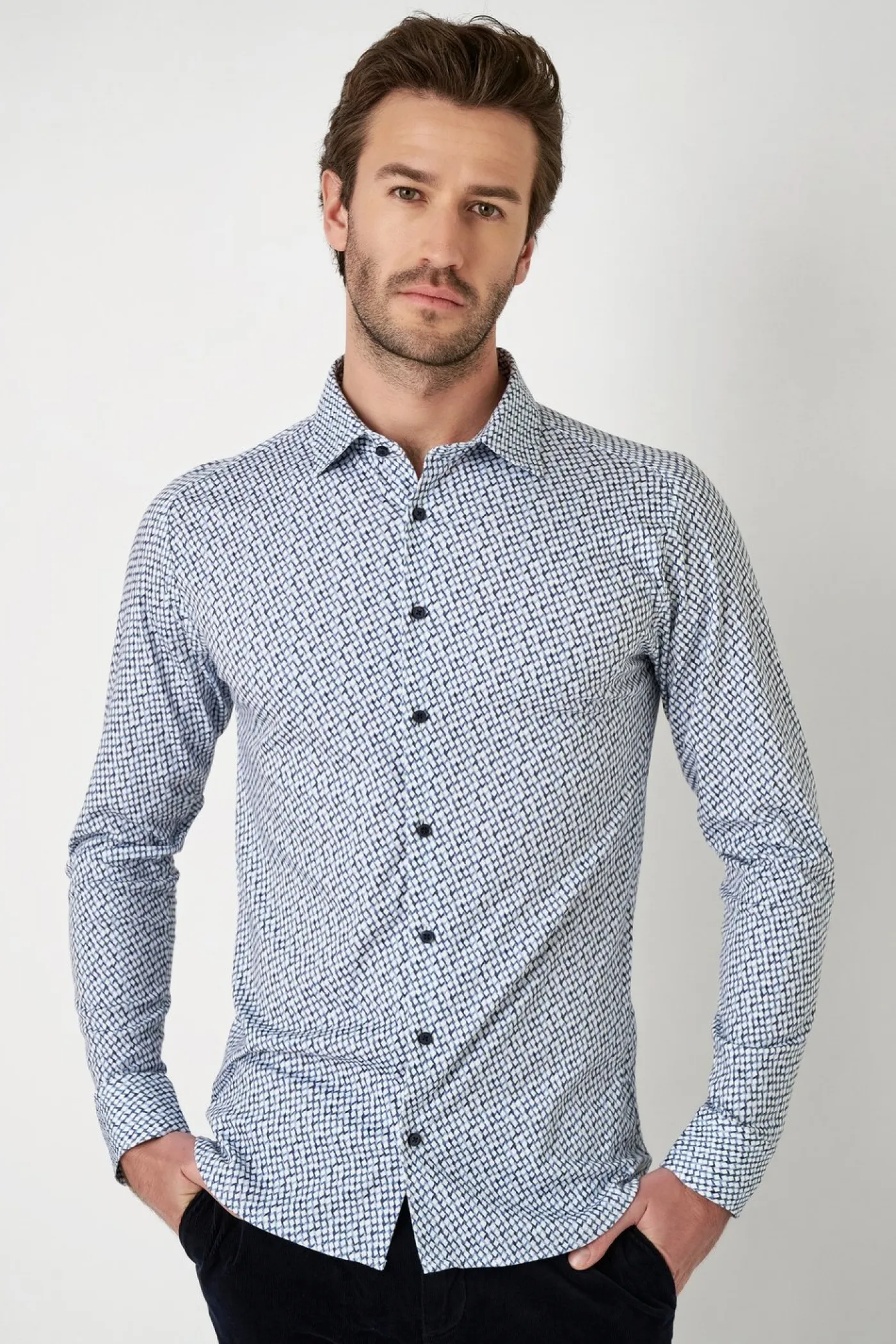 Casual Kent Jerseyhemd