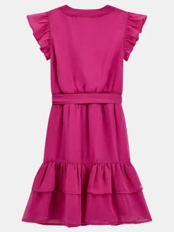 Chiffon Kleid mit Gürtel