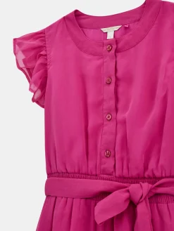 Chiffon Kleid mit Gürtel