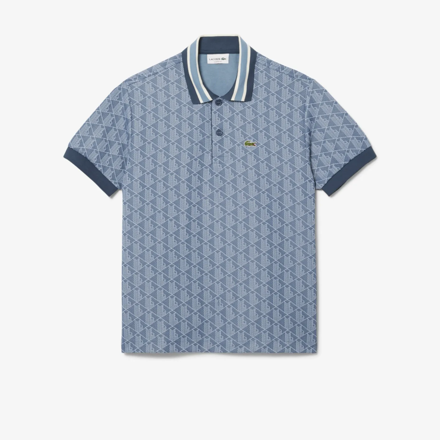Classic Fit-Poloshirt mit Monogramm aus Jacquard
