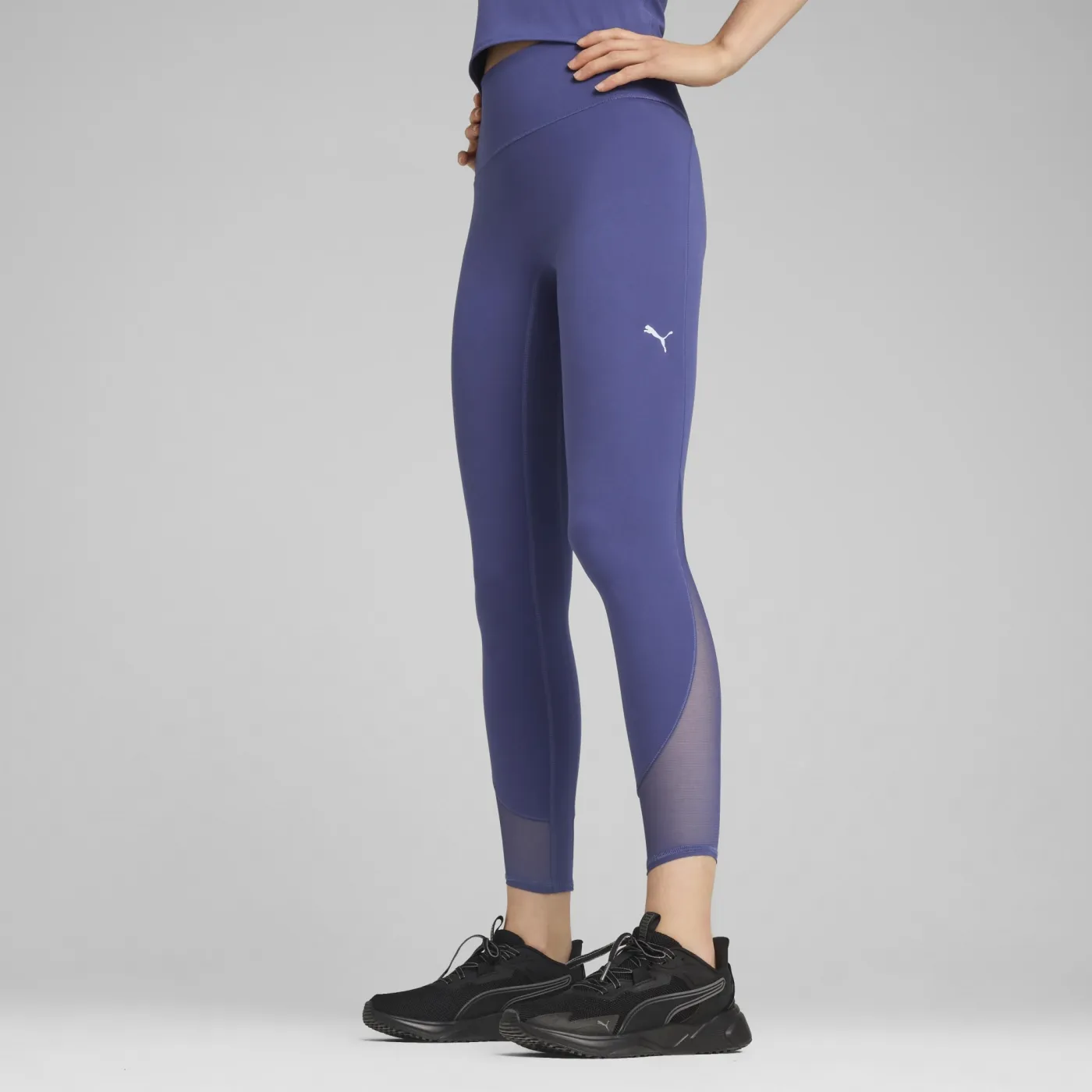 CLOUDSPUN Hochgeschnittene 7/8 Leggings aus weichem Mesh