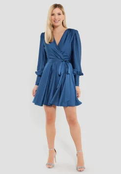 Cocktailkleid aus Satinchiffon