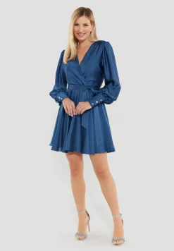 Cocktailkleid aus Satinchiffon
